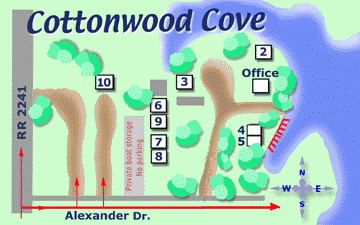 Cottonwood Cove site map