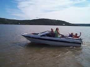 Boating on Lake Buchanan