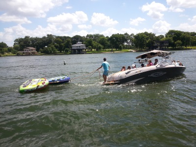 Boating on Lake LBJ